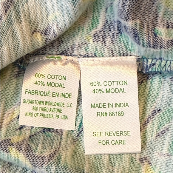 *Lilly Pulitzer Del Lago Tunic Dress Indigo Midnight Cove Womens Medium - Picture 10 of 13